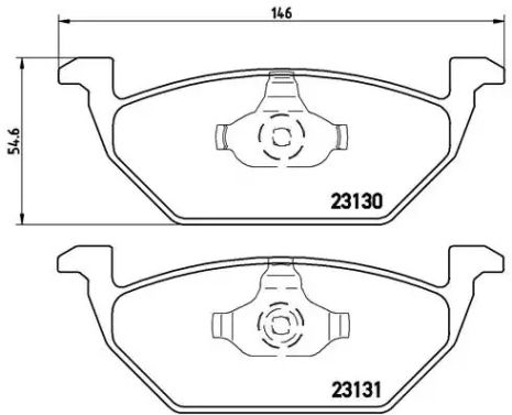 Set Set Pads, Audi A3, Cordoba Seat, Skoda, VW, Seat Arona, Brembo (P85041)