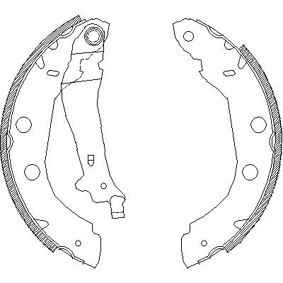 Комплект тормозных колодок RENAULT KANGOO, NISSAN KUBISTAR, REMSA (441500)