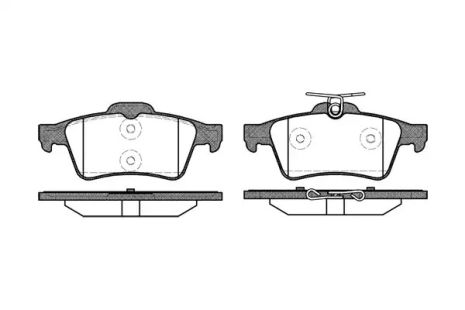 Комплект тормозных колодок, дисковый тормоз VW TIGUAN, AUDI A3, REMSA (084220)