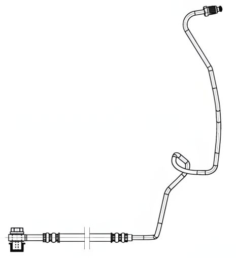 Шланг гальмівний SEAT TOLEDO, VW GOLF, TRW (PHD941)