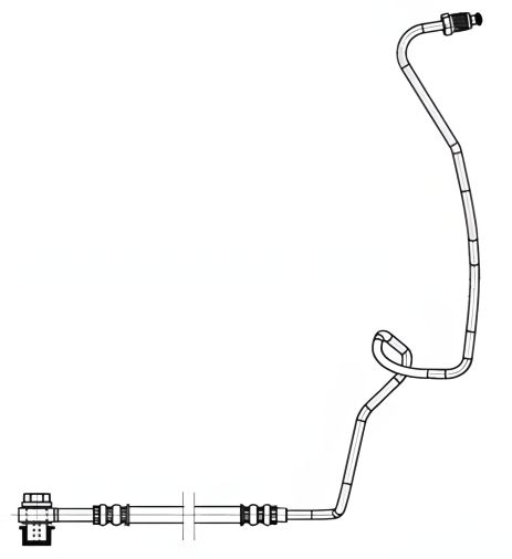 Шланг гальмівний SEAT TOLEDO, VW GOLF, TRW (PHD941)