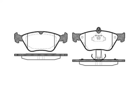 Комплект тормозных колодок, дисковый тормоз OPEL CAVALIER, OPEL VECTRA, REMSA (046800)