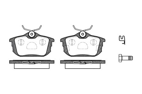 Гальмівних колодок комплект, дискове гальмо SMART FORFOUR, VOLVO V40, REMSA (060512) Гальмівних колодок комплект, дискове гальмо SMART FORFOUR, VOLVO V40, REMSA (060512)