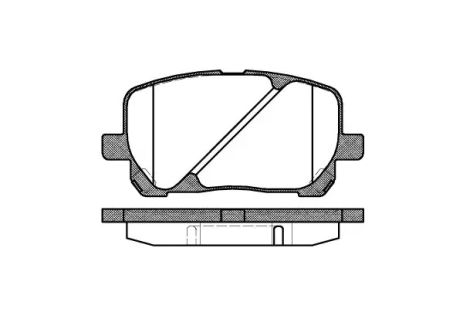 Комплект тормозных колодок TOYOTA AVENSIS, TOYOTA PICNIC, REMSA (095400)