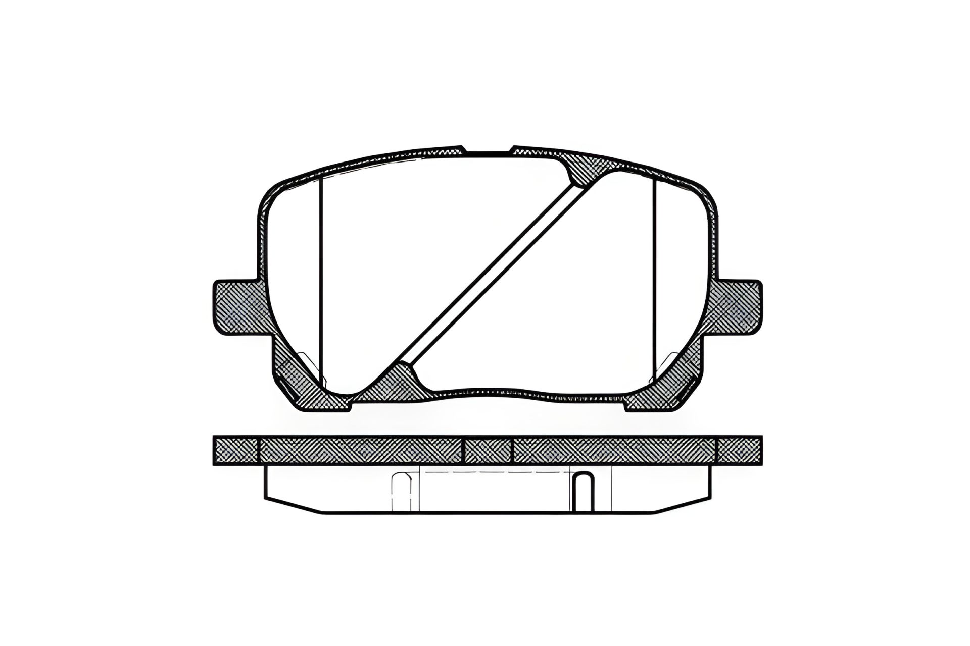 Комплект гальмівних колодок, дискове гальмо TOYOTA AVENSIS, WOKING (P854300) Комплект гальмівних колодок, дискове гальмо TOYOTA AVENSIS, WOKING (P854300)