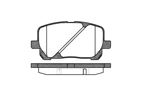 Комплект тормозных колодок, дисковый тормоз TOYOTA AVENSIS, WOKING (P854300) Комплект тормозных колодок, дисковый тормоз TOYOTA AVENSIS, WOKING (P854300)