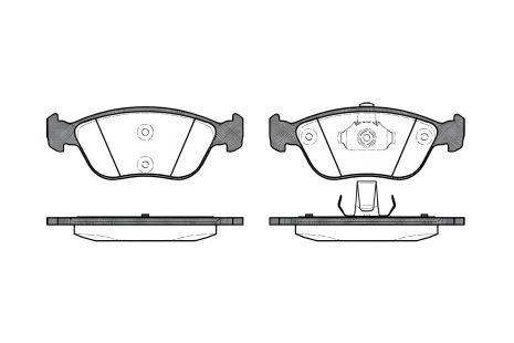 Комплект дисковых тормозных колодок для VOLVO 850, WOKING (P622300)