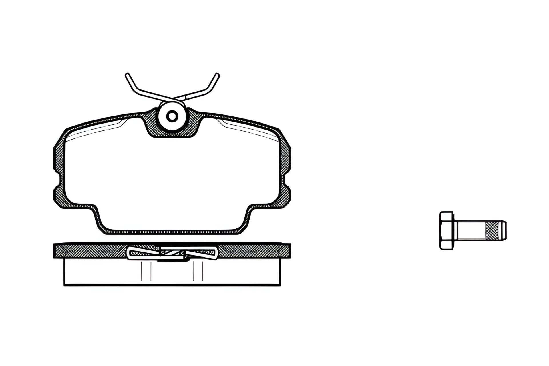 Комплект колодок гальмівних, дискове гальмо Saab 9000, Mercedes-Benz 190, WOKING (P045300) Комплект колодок гальмівних, дискове гальмо Saab 9000, Mercedes-Benz 190, WOKING (P045300)