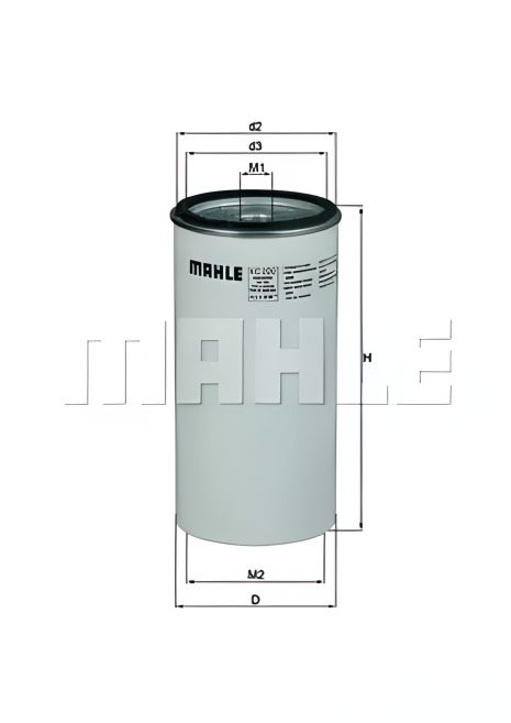 Паливний фільтр MB Atego/Actros/Axor, MAHLE/KNECHT (KC200)