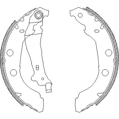 Комплект гальмівних колодок CITROËN XSARA, PEUGEOT 406, REMSA (409200)