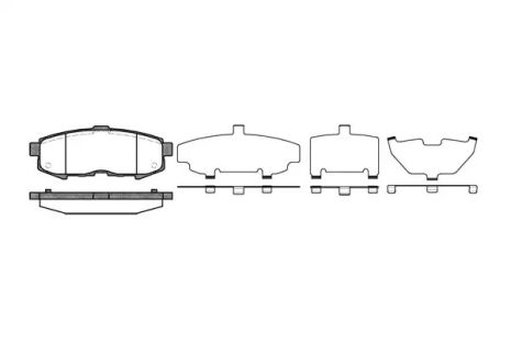 Комплект гальмівних колодок, дискове гальмо MAZDA MPV, REMSA (116000)