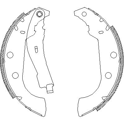 Комплект гальмівних колодок PEUGEOT 306, CITROËN ZX, REMSA (413501)