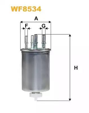 Фильтр топливный LAND ROVER, WIX FILTERS (WF8534)