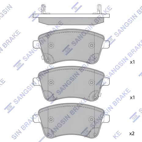 Тормозные колодки комплект для HYUNDAI ix20, KIA VENGA, HI-Q (SP1515) Тормозные колодки комплект для HYUNDAI ix20, KIA VENGA, HI-Q (SP1515)