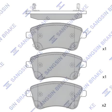 Гальмівні колодки HI-Q SP1515 для HYUNDAI ix20 і KIA VENGA