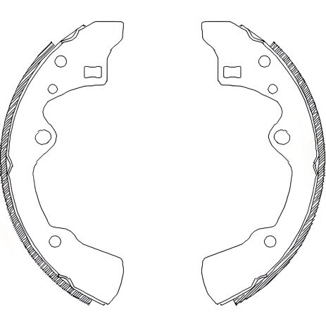 Гальмівних колодок комплект MAZDA 626, REMSA (418300) Гальмівних колодок комплект MAZDA 626, REMSA (418300)