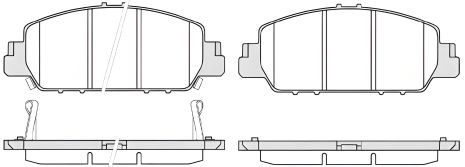 Гальмівних колодок комплект, дискове гальмо HONDA HR-V, REMSA (154802)