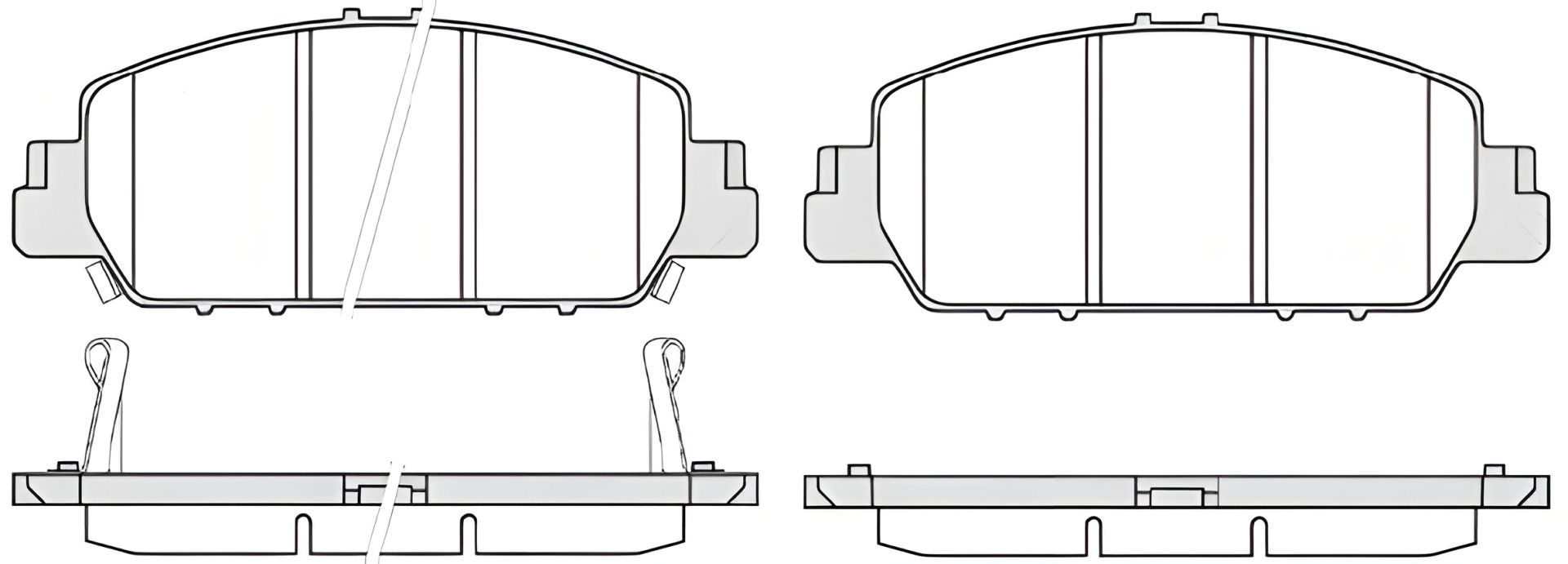Комплект тормозных колодок WOKING P1448302 для HONDA HR-V Комплект тормозных колодок WOKING P1448302 для HONDA HR-V