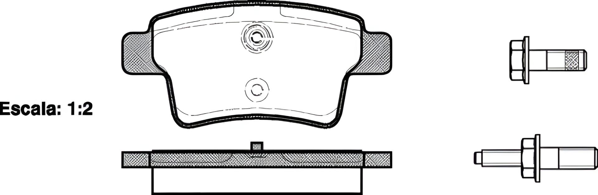 Комплект гальмівних колодок CITROËN C4, WOKING (P1341300) Комплект гальмівних колодок CITROËN C4, WOKING (P1341300)