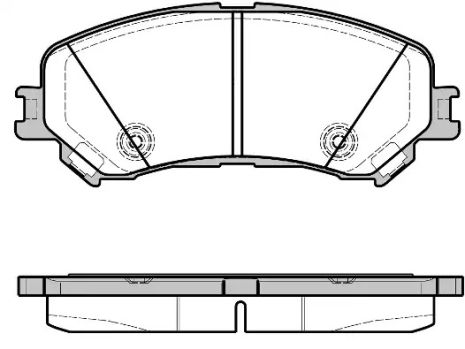 Комплект гальмівних колодок, дискове гальмо RENAULT MEGANE, WOKING (P1218320)