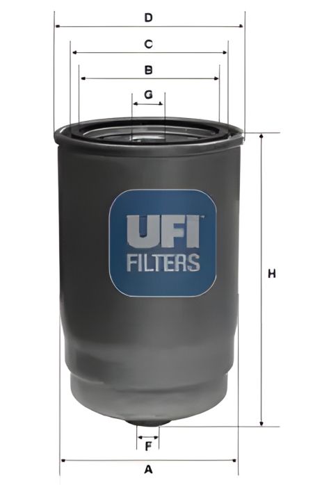 Топливный фильтр для KIA SPORTAGE и HYUNDAI TUCSON, UFI (2412300)