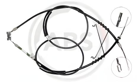 Трос ручного тормоза для FORD TRANSIT, A.B.S. (K17705) Трос ручного тормоза для FORD TRANSIT, A.B.S. (K17705)