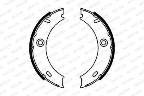 Комплект гальмівних колодок, гальмо стоянки VW LT, MERCEDES-BENZ VARIO, FERODO (FSB625)