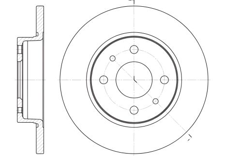 Гальмівний диск MOSKVICH 427, LADA 111, REMSA (608900)