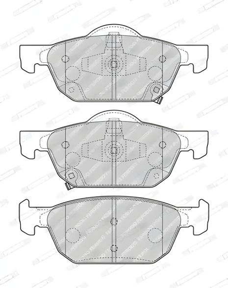Комплект дисковых тормозных колодок для HONDA CIVIC от FERODO (FDB4868)