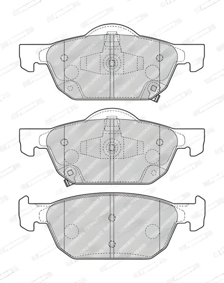 Комплект дисковых тормозных колодок для HONDA CIVIC от FERODO (FDB4868)