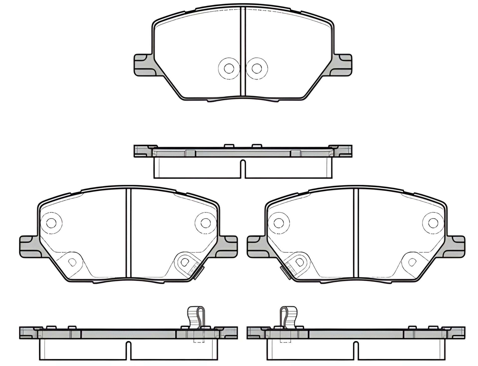 Комплект дисковых тормозных колодок для FIAT 500X, JEEP RENEGADE, WOKING (P1740302) Комплект дисковых тормозных колодок для FIAT 500X, JEEP RENEGADE, WOKING (P1740302)