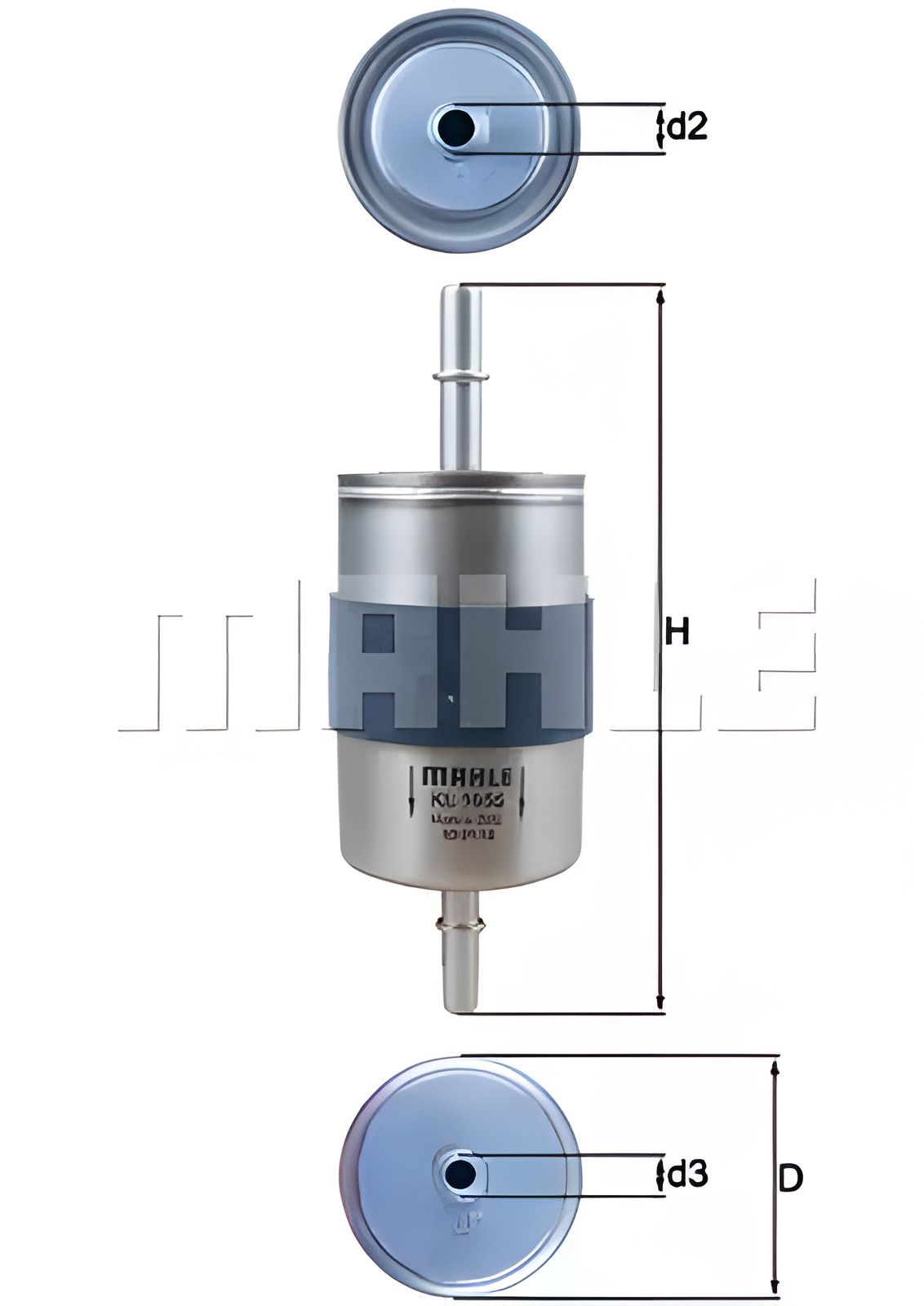 Топливный фильтр для VOLVO S60, MAHLE/KNECHT (KL1055) Топливный фильтр для VOLVO S60, MAHLE/KNECHT (KL1055)