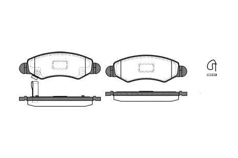 Колодки тормозные дисковые, SUZUKI 5581084E00, SUBARU 55810840, REMSA (070221) Колодки тормозные дисковые, SUZUKI 5581084E00, SUBARU 55810840, REMSA (070221)