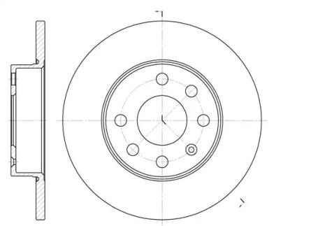 Диск тормозной LAND ROVER, OPEL CORSAVAN, REMSA (666400)