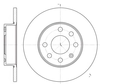 Гальмівний диск LAND ROVER для OPEL CORSAVAN, бренд REMSA (666400)