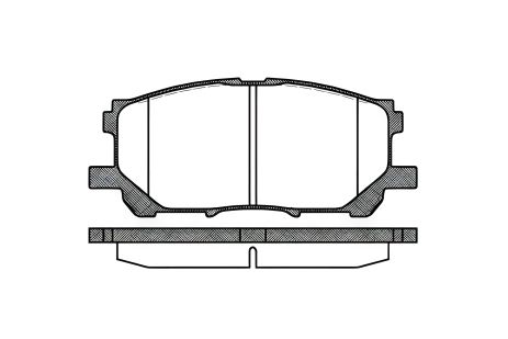 Гальмівні колодки, дискове гальмо для TOYOTA HARRIER/LEXUS RC, REMSA (103900)
