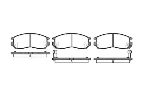 Набір гальмівних майданчиків, Changan Alsvin, Chrysler Sebring, REMSA (046002)