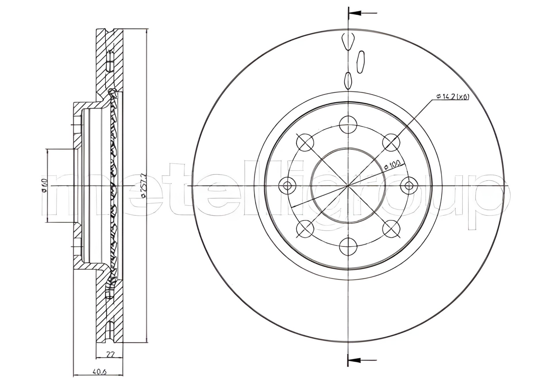 Гальмівний диск FIAT PUNTO, OPEL CORSAVAN, CIFAM (800835C) Гальмівний диск FIAT PUNTO, OPEL CORSAVAN, CIFAM (800835C)