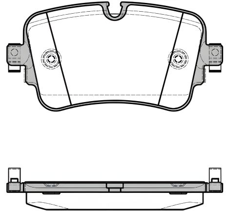 Комплект тормозных колодок, AUDI 4M0698451F, AUDI Q7, REMSA (166808) Комплект тормозных колодок, AUDI 4M0698451F, AUDI Q7, REMSA (166808)