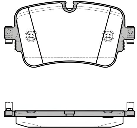 Комплект тормозных колодок, AUDI 4M0698451F, AUDI Q7, REMSA (166808)
