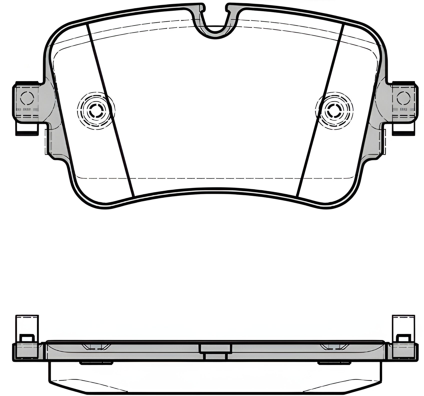 Комплект тормозных колодок, AUDI 4M0698451F, AUDI Q7, REMSA (166808) Комплект тормозных колодок, AUDI 4M0698451F, AUDI Q7, REMSA (166808)