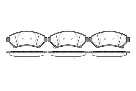 Набір гальмівних майданчиків, Buick (SGM), Cadillac Deville, REMSA (064102)