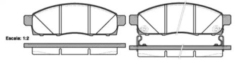 Гальмівні колодки, диск гальм Nissan NV200, Woking (P1534302)