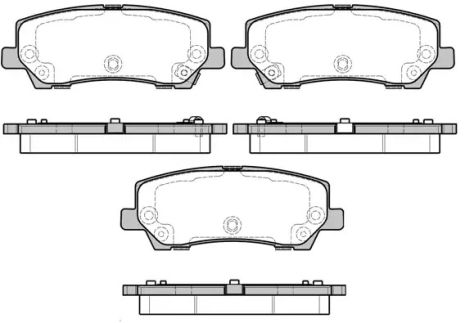 Набір гальмівних майданчиків, диск Brake Ford USA, Woking (P1721315)