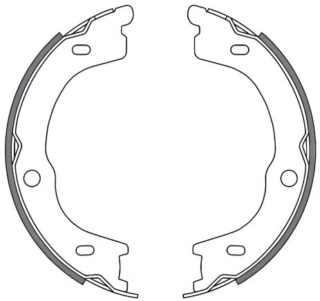 Стояночные тормозные колодки комплект для KIA SORENTO, WOKING (Z467200)