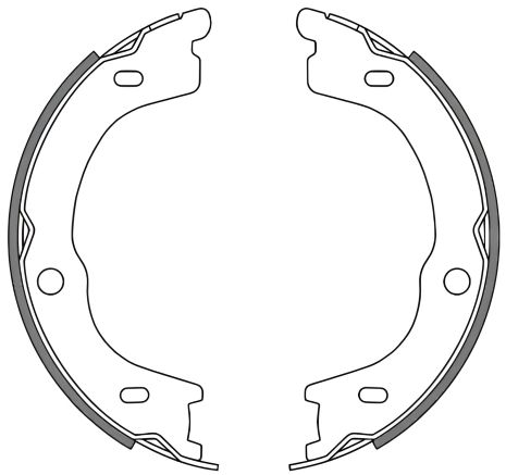 Гальмівні колодки комплект, гальмо стоянки KIA SORENTO, WOKING (Z467200)