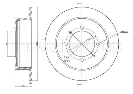 Диск тормозной KIA JOICE, MITSUBISHI LANCER, CIFAM (800651) Диск тормозной KIA JOICE, MITSUBISHI LANCER, CIFAM (800651)