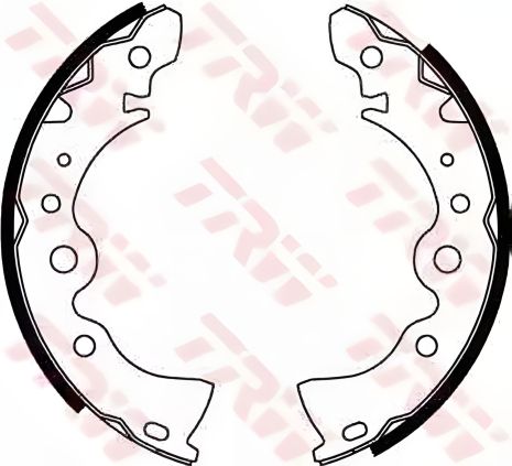 Тормозные колодки NISSAN SUNNY, комплект, TRW (GS8246)