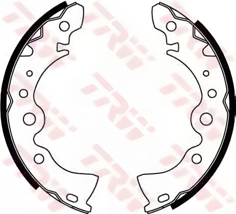 Тормозные колодки NISSAN SUNNY, комплект, TRW (GS8246)