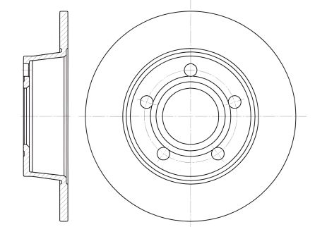Гальмівний диск AUDI A6, REMSA (672400) Гальмівний диск AUDI A6, REMSA (672400)